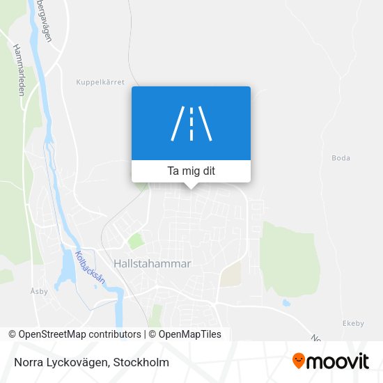 Norra Lyckovägen karta