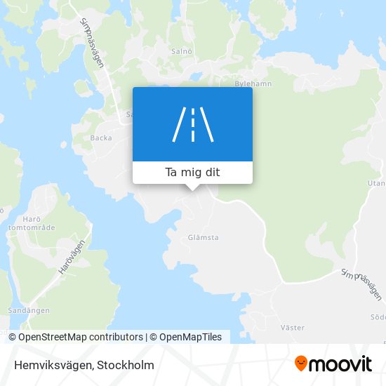 Hemviksvägen karta