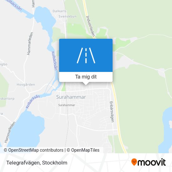 Telegrafvägen karta