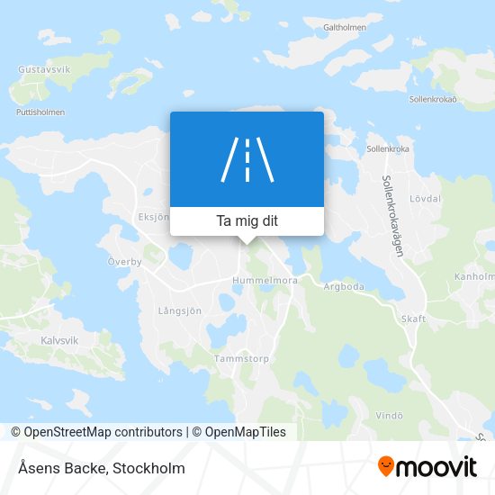 Åsens Backe karta