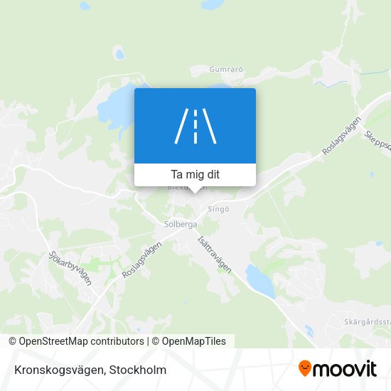 Kronskogsvägen karta