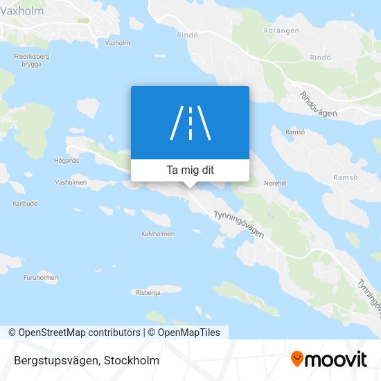 Bergstupsvägen karta