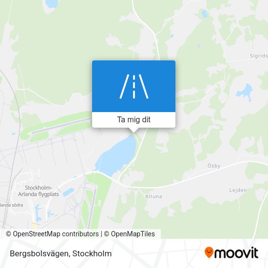 Bergsbolsvägen karta