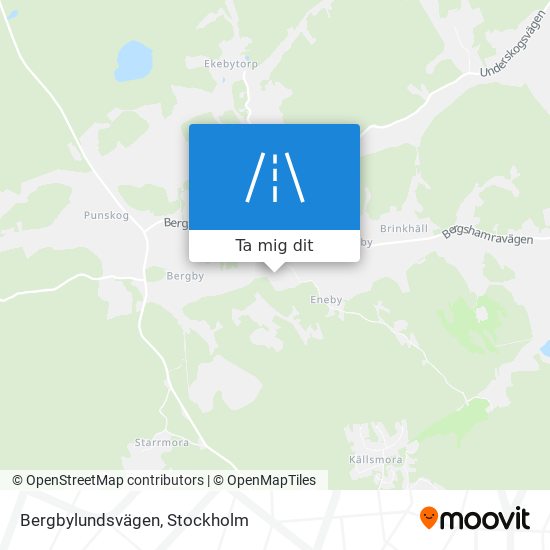 Bergbylundsvägen karta