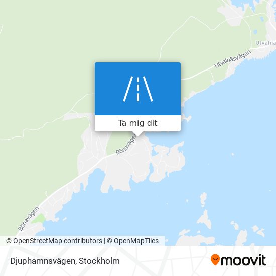 Djuphamnsvägen karta