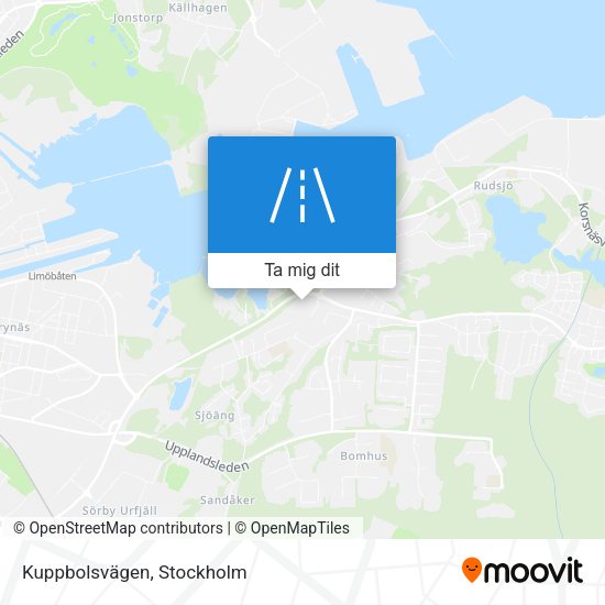 Kuppbolsvägen karta