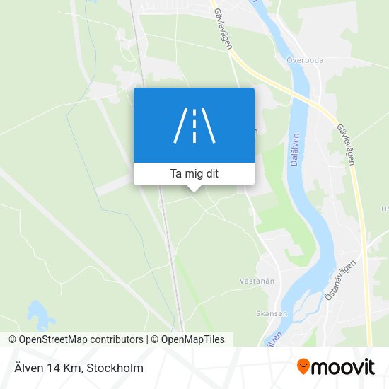 Älven 14 Km karta