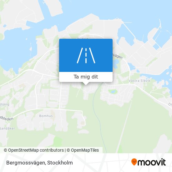 Bergmossvägen karta