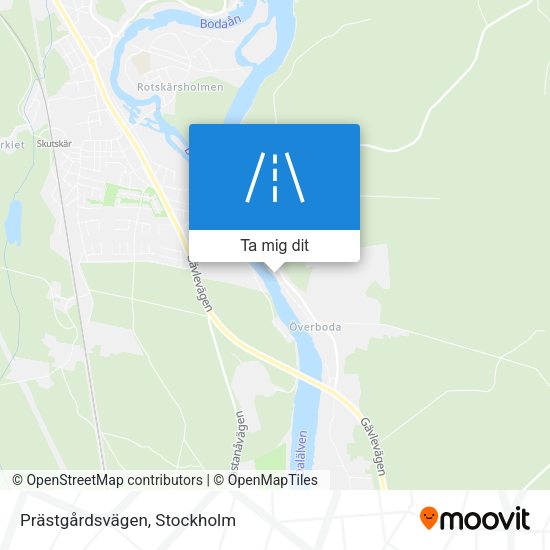 Prästgårdsvägen karta