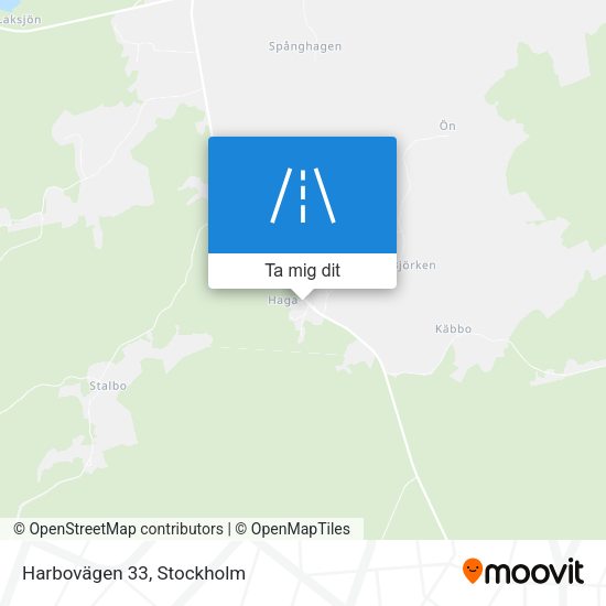 Harbovägen 33 karta