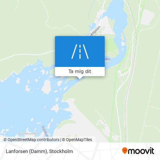 Lanforsen (Damm) karta