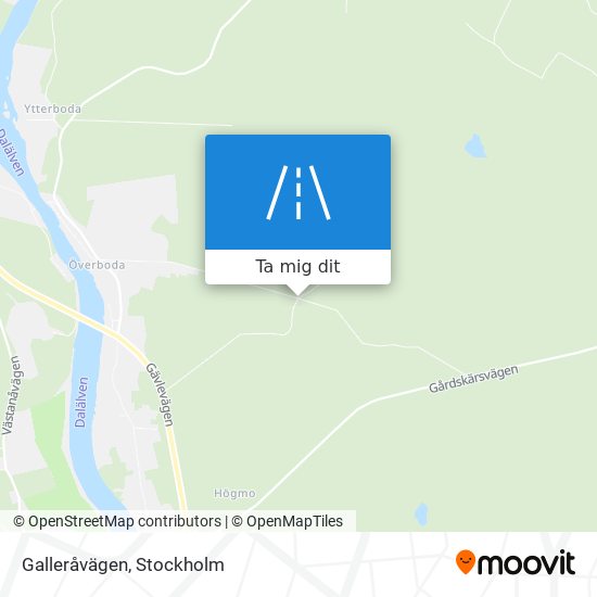 Galleråvägen karta