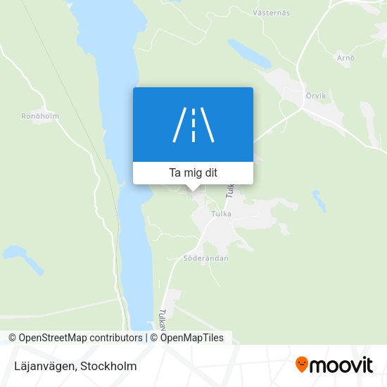Läjanvägen karta