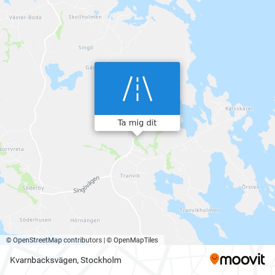 Kvarnbacksvägen karta