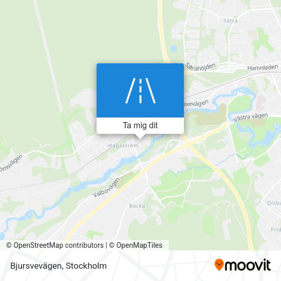 Bjursvevägen karta
