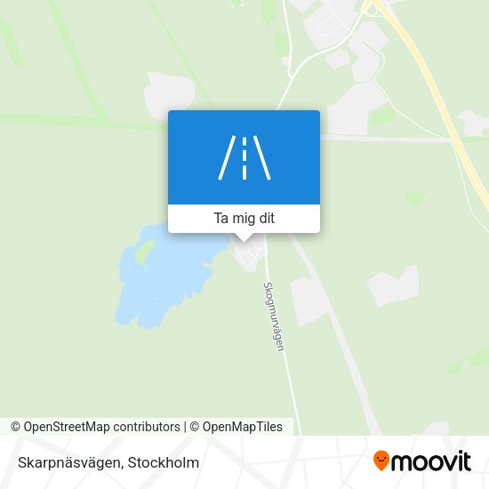 Skarpnäsvägen karta