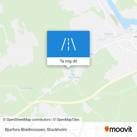 Bjurfors-Bredmossen karta