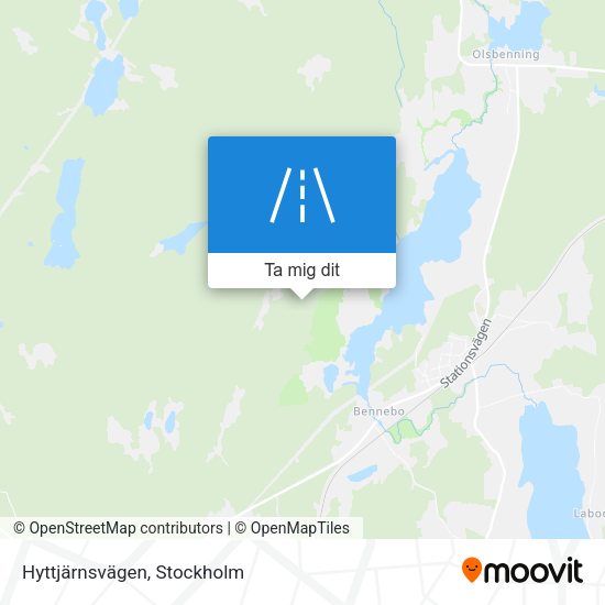 Hyttjärnsvägen karta