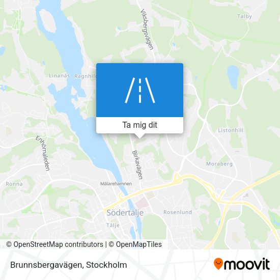 Brunnsbergavägen karta
