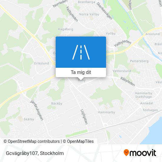 Gcvägråby107 karta