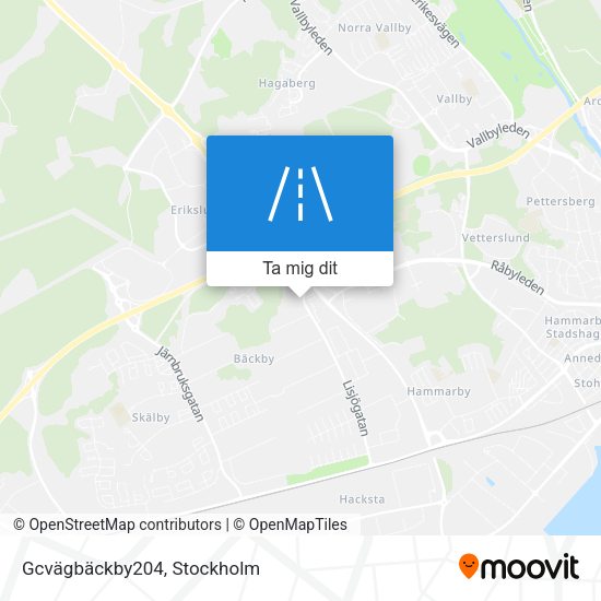 Gcvägbäckby204 karta