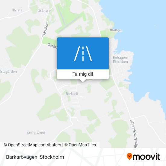 Barkarövägen karta