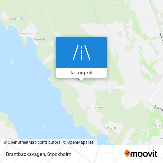 Brantbackavägen karta