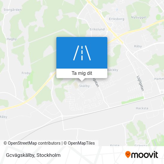 Gcvägskälby karta