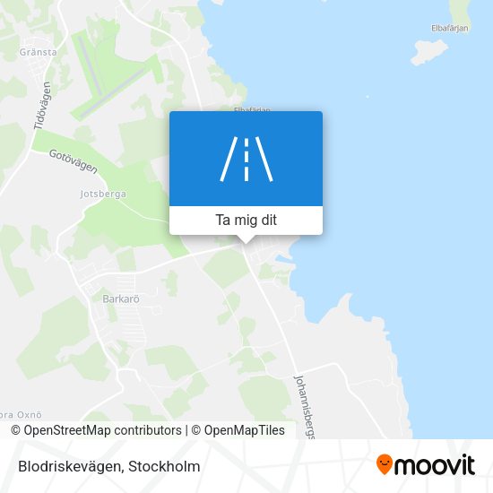 Blodriskevägen karta