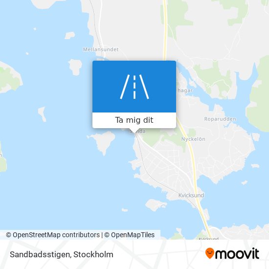 Sandbadsstigen karta