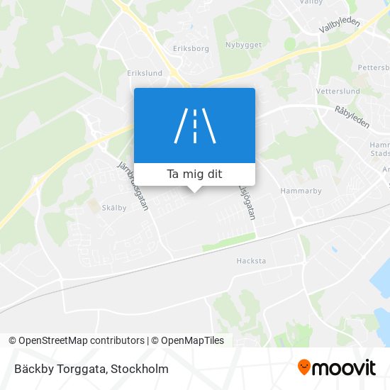 Bäckby Torggata karta