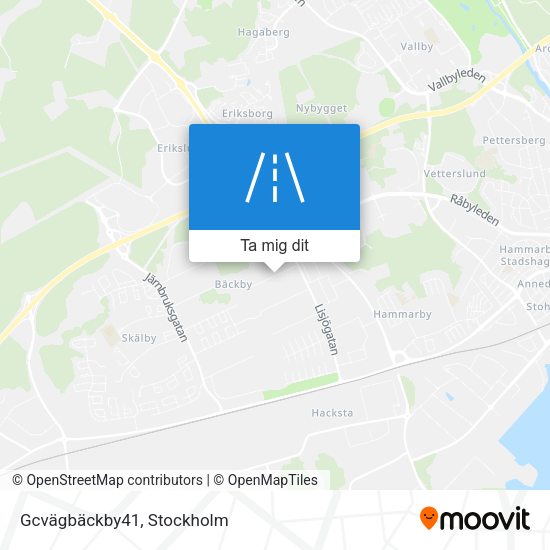 Gcvägbäckby41 karta