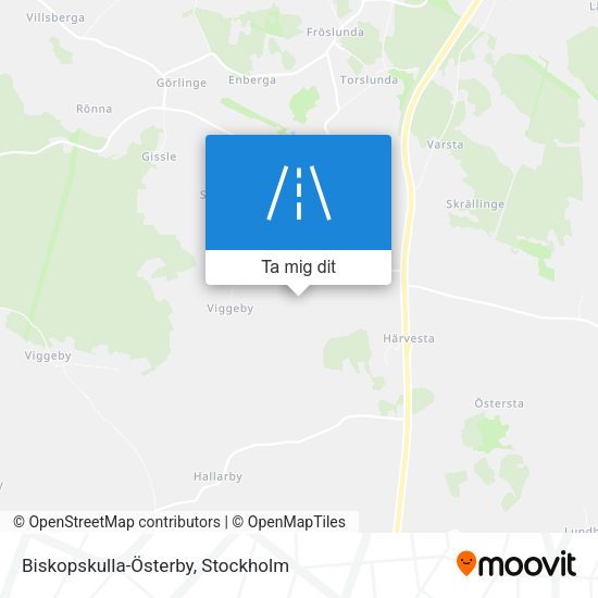 Biskopskulla-Österby karta