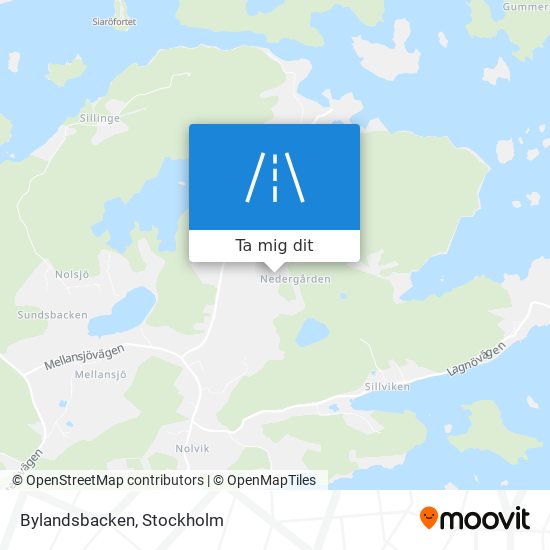 Bylandsbacken karta