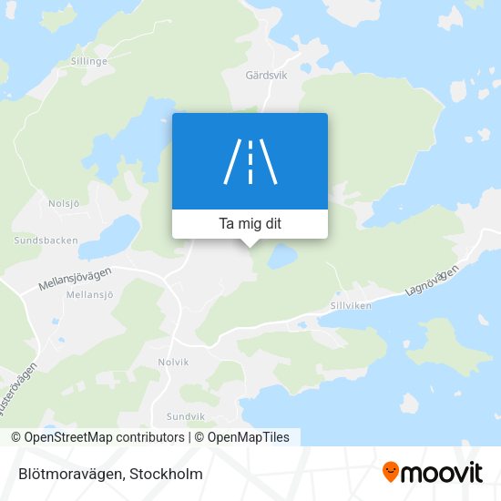 Blötmoravägen karta