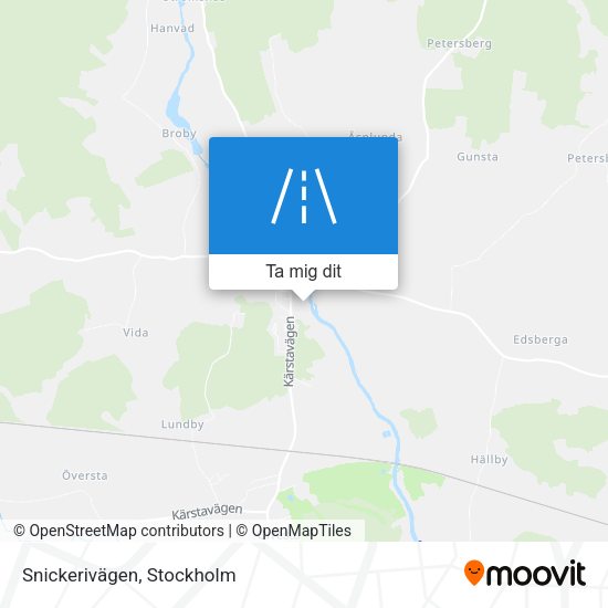 Snickerivägen karta