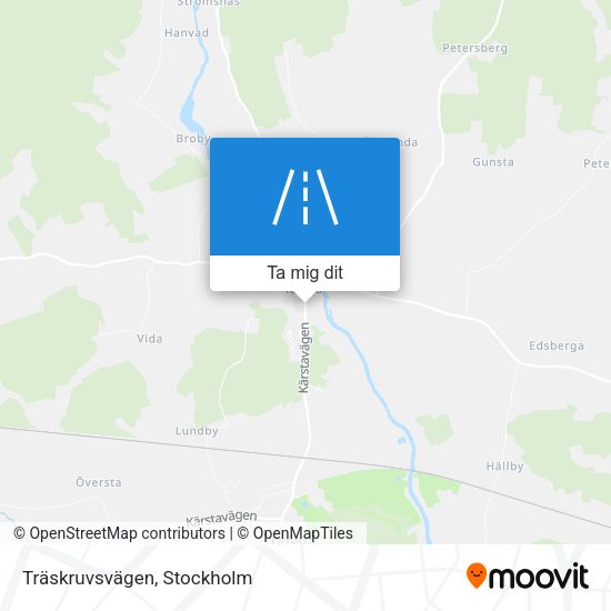 Träskruvsvägen karta