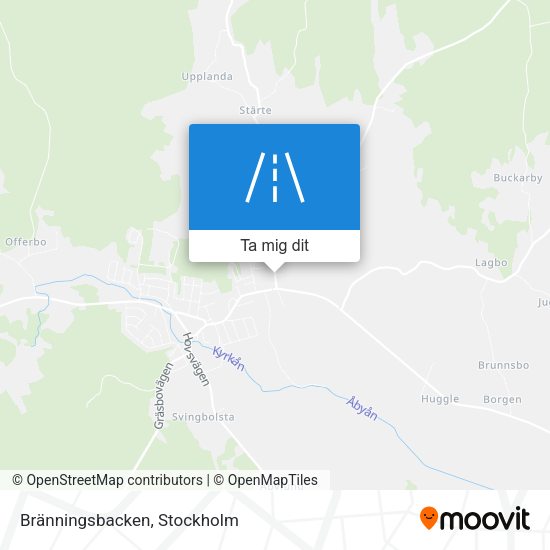 Bränningsbacken karta
