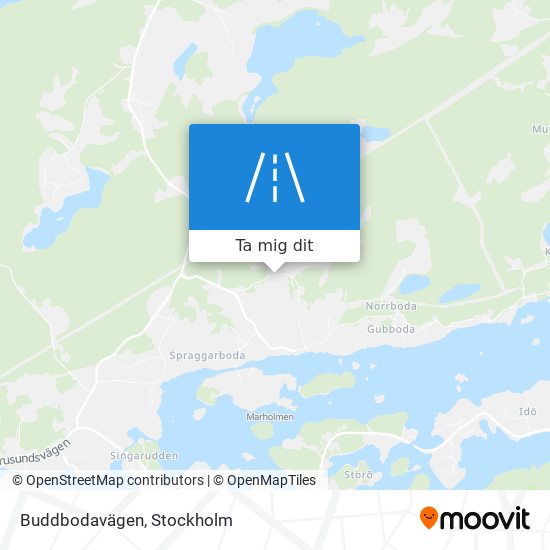 Buddbodavägen karta