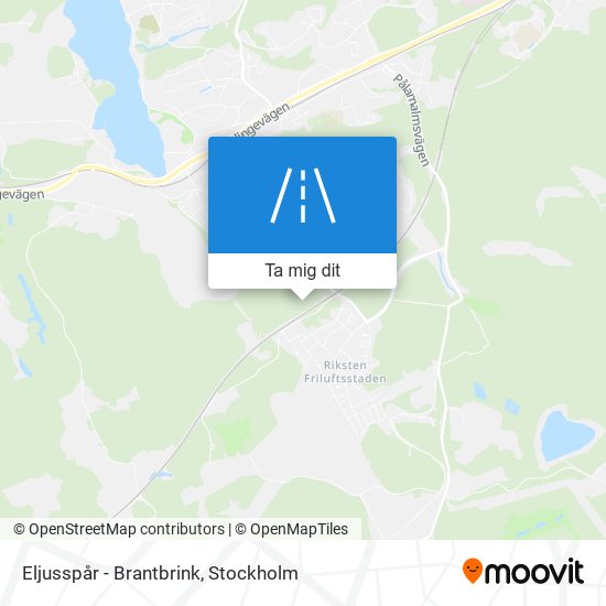 Eljusspår - Brantbrink karta