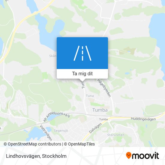 Lindhovsvägen karta