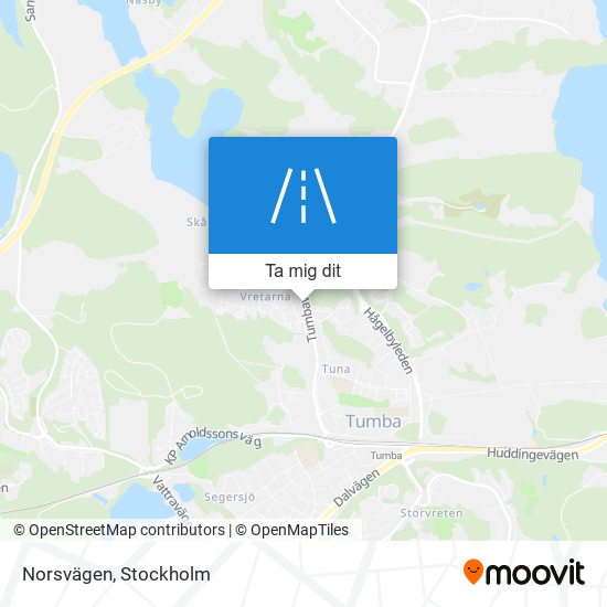 Norsvägen karta