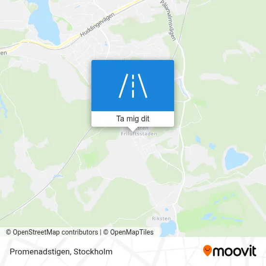 Promenadstigen karta