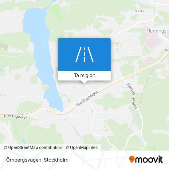 Örnbergsvägen karta