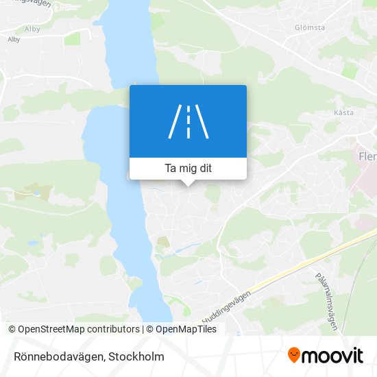 Rönnebodavägen karta