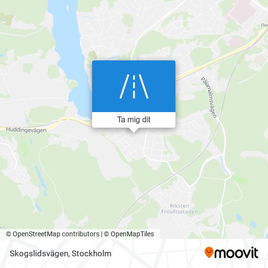 Skogslidsvägen karta