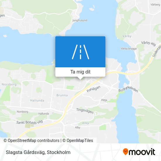 Slagsta Gårdsväg karta