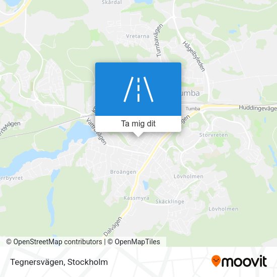 Tegnersvägen karta
