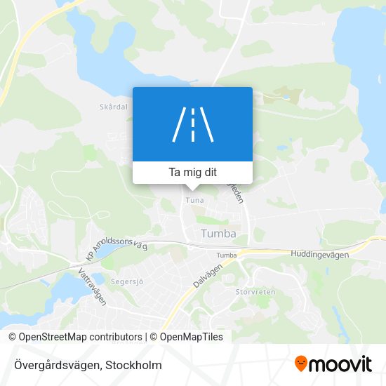 Övergårdsvägen karta