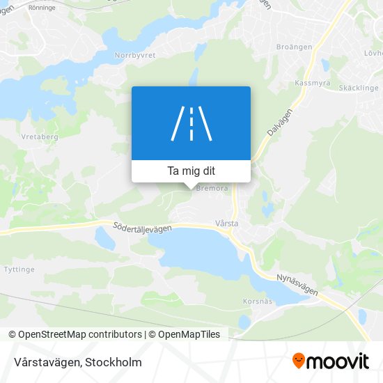 Vårstavägen karta